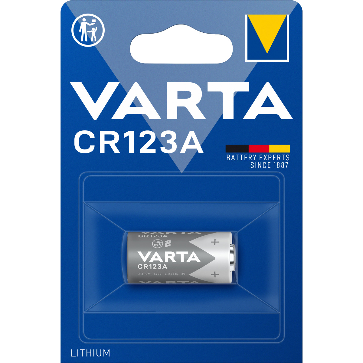 Elettronica LITHIUM CR123A Blister 1